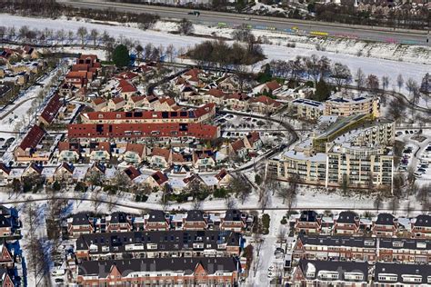 Hollandluchtfoto Luchtfoto Harderwijk Drielanden Winter