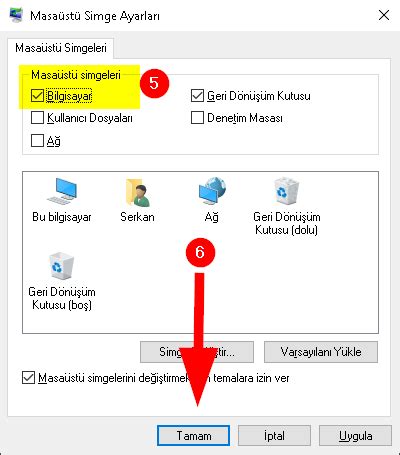 Windows 10 masaüstüne bilgisayarım simgesi ekleme Nova Bilişim ve