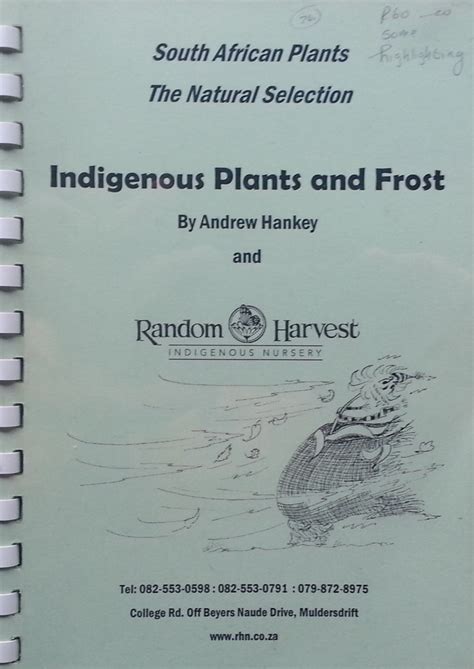 Publisher Random Harvest Indigenous Nursery Undated Isbn N Acondition Good Some