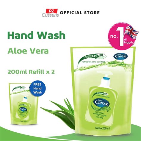 Jual Carex Hand Wash Aloe Vera Sabun Cuci Tangan Antibakteri Refill