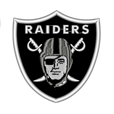 Oakland Raiders Logo Embroidery Design Mydigitize Mx