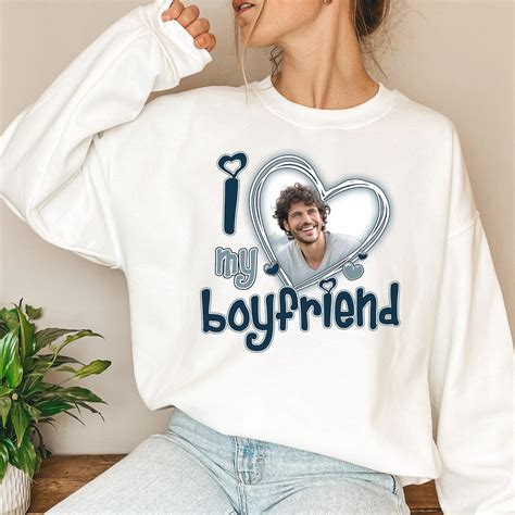 I Love My Boyfriend Shirt Custom Picture I Love My Boyfriend Custom Photo Shirt I Love My