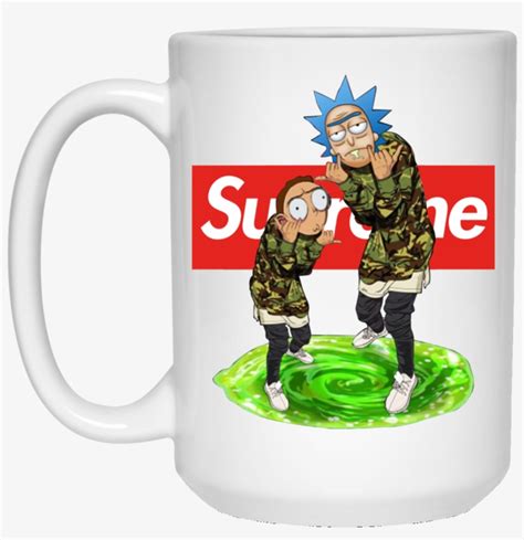 Rick And Morty Supreme Mugs Rick And Morty Nike Shirt Transparent PNG