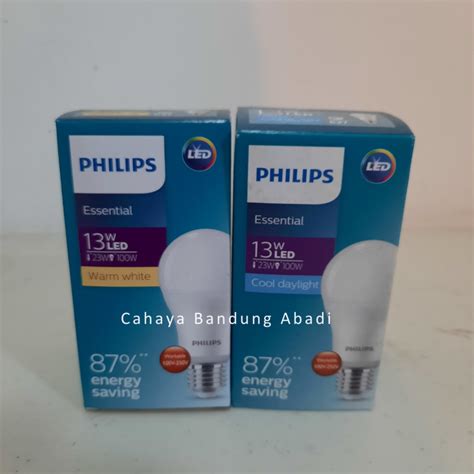 Jual Lampu Philips Essential Led Bulb W Watt Putih Kuning Cool