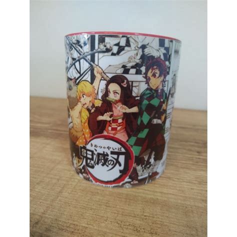 Caneca De Porcelana Anime Demon Slayer Tanjiro E Amigos Shopee Brasil