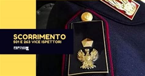 Scorrimento Graduatoria E Vice Ispettori Fsp Polizia Roma