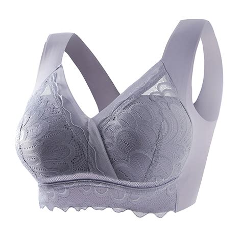 Virmaxy Womens Wireless Bras With Support And Lift Plus Size Back Bra