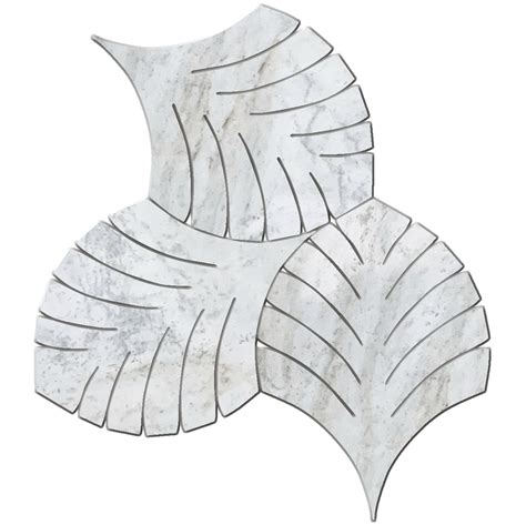 Bianco Marea Foliage Mosaic Pera Tile