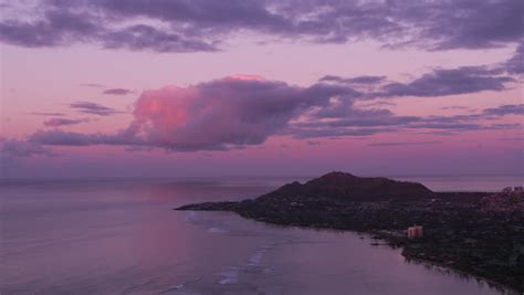 Sunset over the ocean in Honolulu, Hawaii image - Free stock photo ...