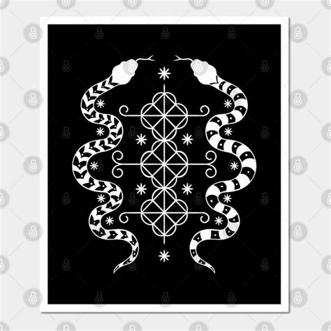 Damballah Wedo Veve Loa Symbol By Occultomastore In Art Prints