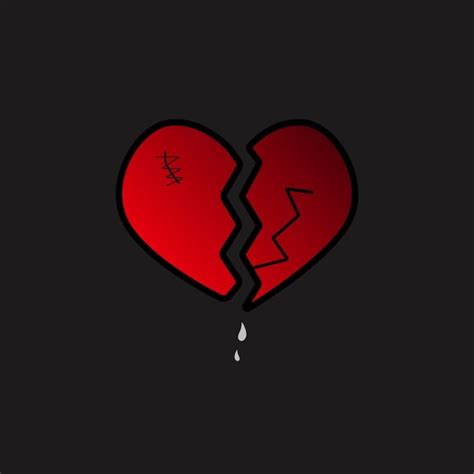 Heart Break Broken Heart Vector Illustration Valentine Break Breakup Png And Vector With