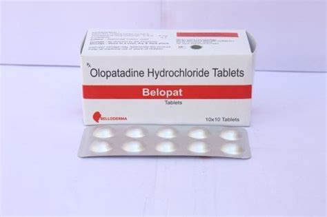 Olopatadine Hydrochloride Tablets Pack Size 10 X 10 Tablets Cool And