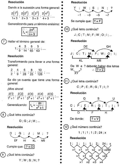 Sucesiones Numéricas Ejercicios Psicotecnico Blog Del Profe Alex