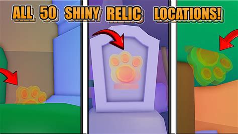 ALL 50 SECRET SHINY RELIC LOCATIONS IN PET SIM 99 ROBLOX YouTube