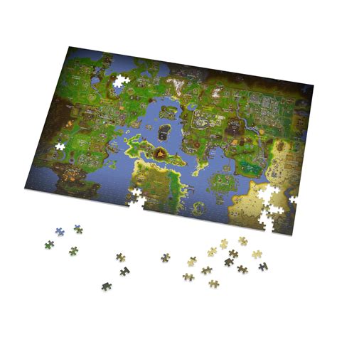 OSRS Inspired Puzzle Runescape World Map GIFT Fun Idea - Etsy Australia