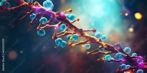 Dna Helix 3d Mutations Under Microscope Decoding Genome Virtual