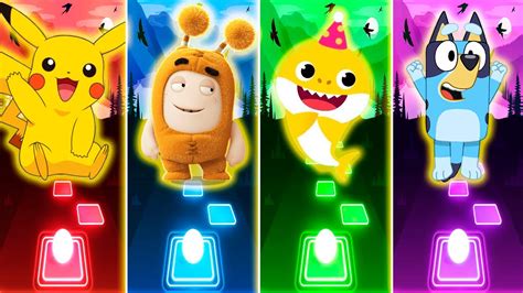 Pikachu Vs Oddbods Slick Vs Baby Shark Vs Bluey Bingo Who Will Win