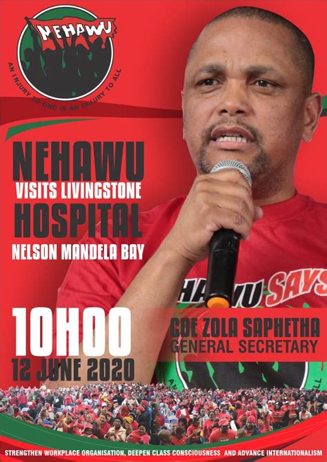 NEHAWU Leadership To Visit the Port Elizabeth Area As Infection Of Workers Spiral Out of Control