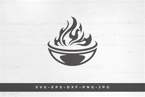 Open Barbecue Grill Stove with Open Fire Graphic by vasyako1984 ...