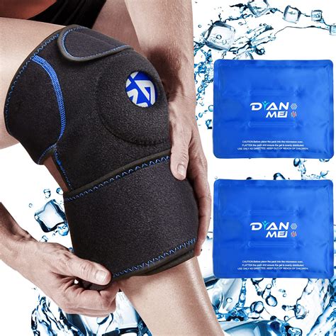 Buy Knee Ice Pack Wrap Gel Ice Packs For Injuries Reusable Soft Cold Hot Therapy Knee Pain