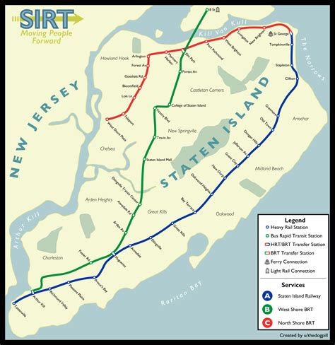 Map of the rapid transit future of Staten Island : r/nycrail