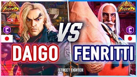 Sf Daigo Ken Vs Fenritti Jp Street Fighter Youtube