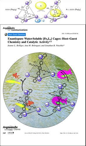 Enantiopure Watersoluble Fe L Cages Hostguest Chemistry And