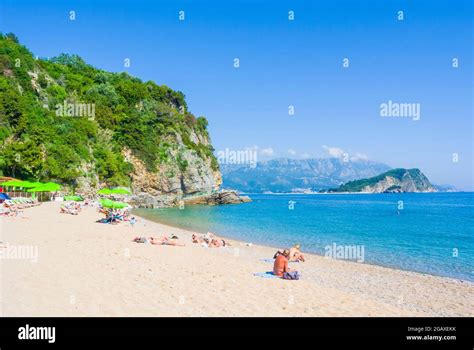 Plaza Mogren Mogren Beach Budva Montenegro Europe Stock Photo Alamy