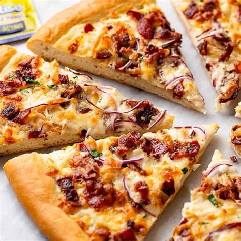 Chicken Bacon Ranch Pizza My Baking Addiction