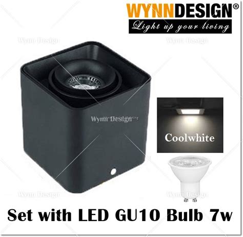 Wynn Design 1 Holder 2Holder Surface Light Set With GU10 LED Bulb