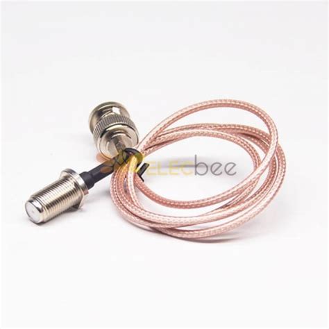 20pcs Rf Cable Tv Connector Female F To Male Bnc Rg179 Assembly 60cm