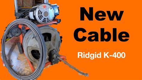 RIDGID K400 Drain Machine Cable Replacement YouTube