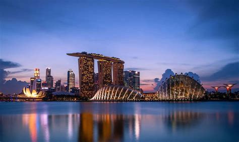 panoramic view  singapore skyline wallpaperscom