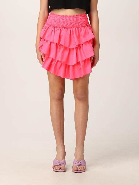 Aniye By Mini Skirt With Flounces Pink Aniye By Skirt Online