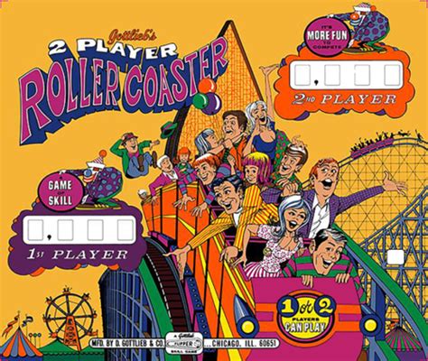 Roller Coaster Gottlieb Backglass Resources Virtual Pinball