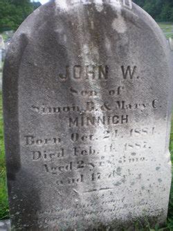 John Minnich 1884 1887 Find A Grave Memorial