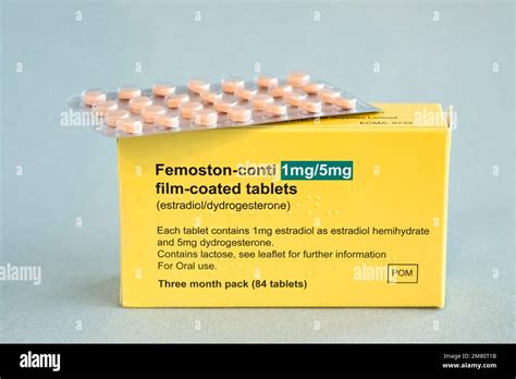 A Box Of The Prescription Drug Femoston Conti Used To Treat HRT In