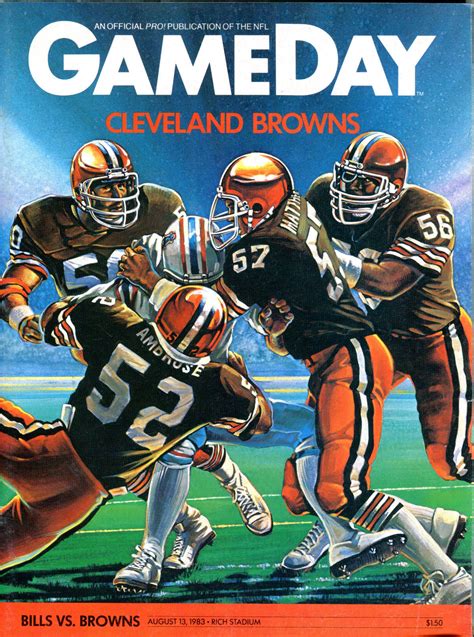 Pro Football Journal Presents Nfl Art 1983 Nfl Game Program Art