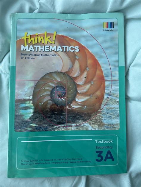 Think Mathematics Textbook A New Syllabus Mathematics Th Edition