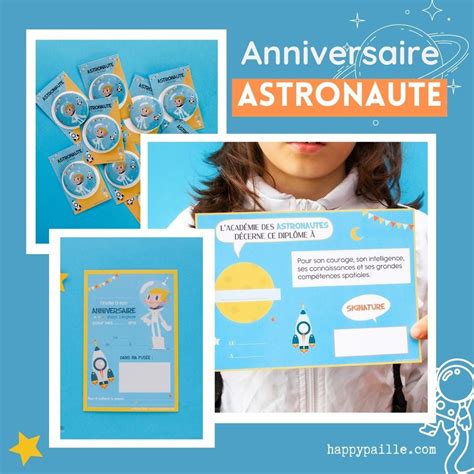 Anniversaire Espace Anniversaire Astronaute Invitation Enfant Artofit