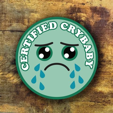 Certified Crybaby Sticker Funny Joke Sticker Gift For Etsy