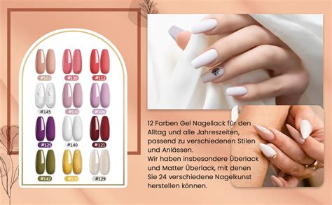 Phoenixy Gel Nagellack Set Farben Shellack Set Starterset Mit W U