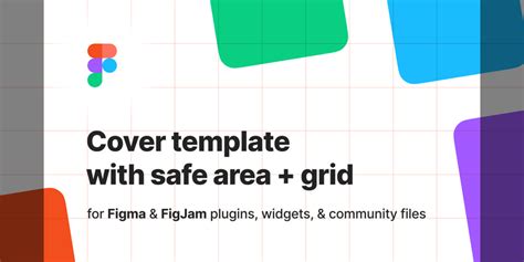 Figma Cover Template With Safe Area Grids Figma