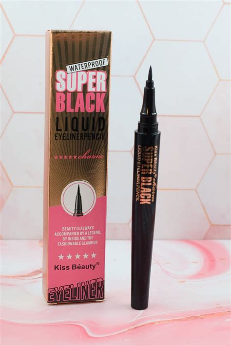 Plumon Delineador Super Black Caja Kiss Beauty Valmar