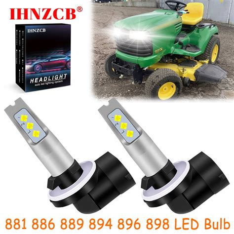 Ihnzcb For Deere X400 X700 X728 X729 R136239 A R136239 Tractor Lawn Mower Led Headlights Bulb