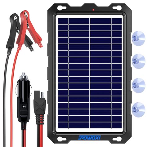 Upgraded 7 5W Solar Battery Trickle Charger Maintainer 12V Portable