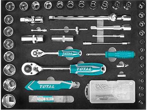 Valise Ensemble D Outils 147 Pieces Mobile TOTAL DZBRICO