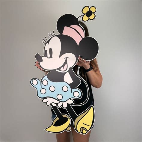 Foam Board Vintage Minnie Mouse Party Prop Character Cutout Party