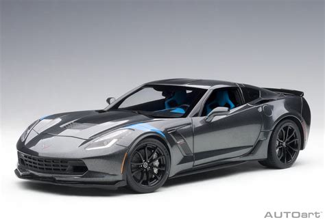 Schaalmodel Chevrolet Corvette C7 Grand Sport Watkins Glengrijs