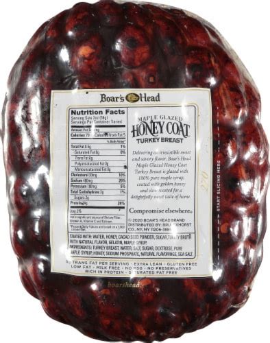 Boars Head Maple Glazed Honey Coat Turkey Breast 1 Lb Frys Food Stores